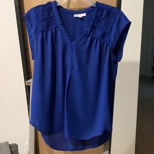 Women’s MP bright blue cap sleeve blouse